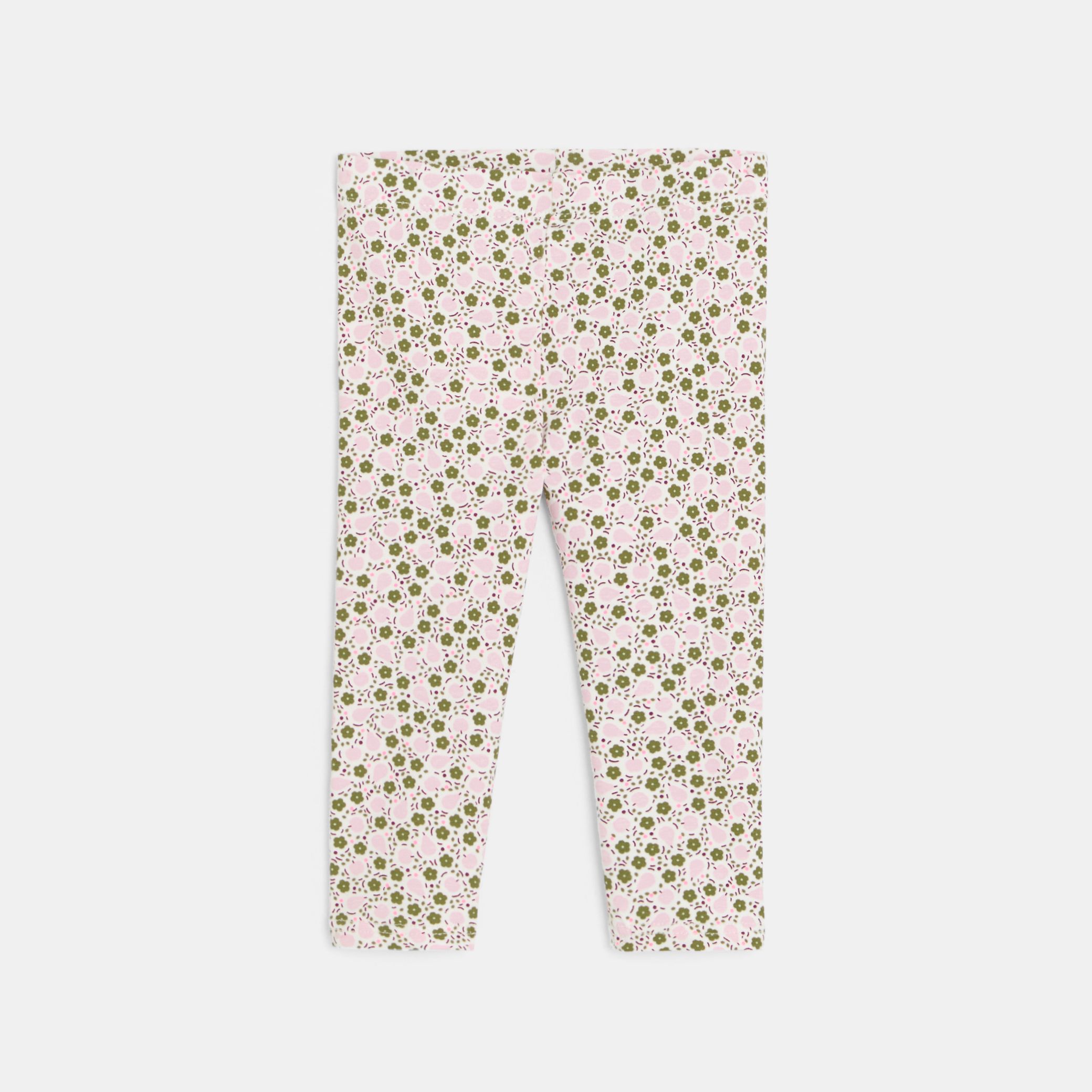 Quần legging hoa tím